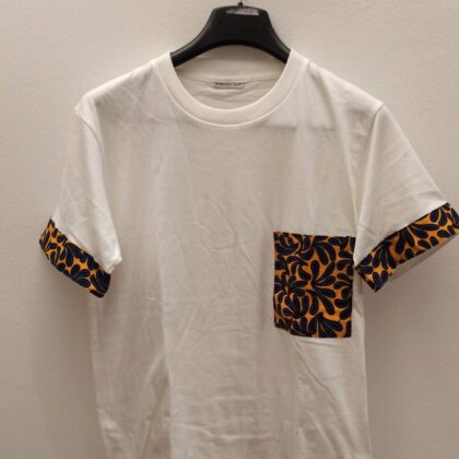 Maglia con inserto kitenge